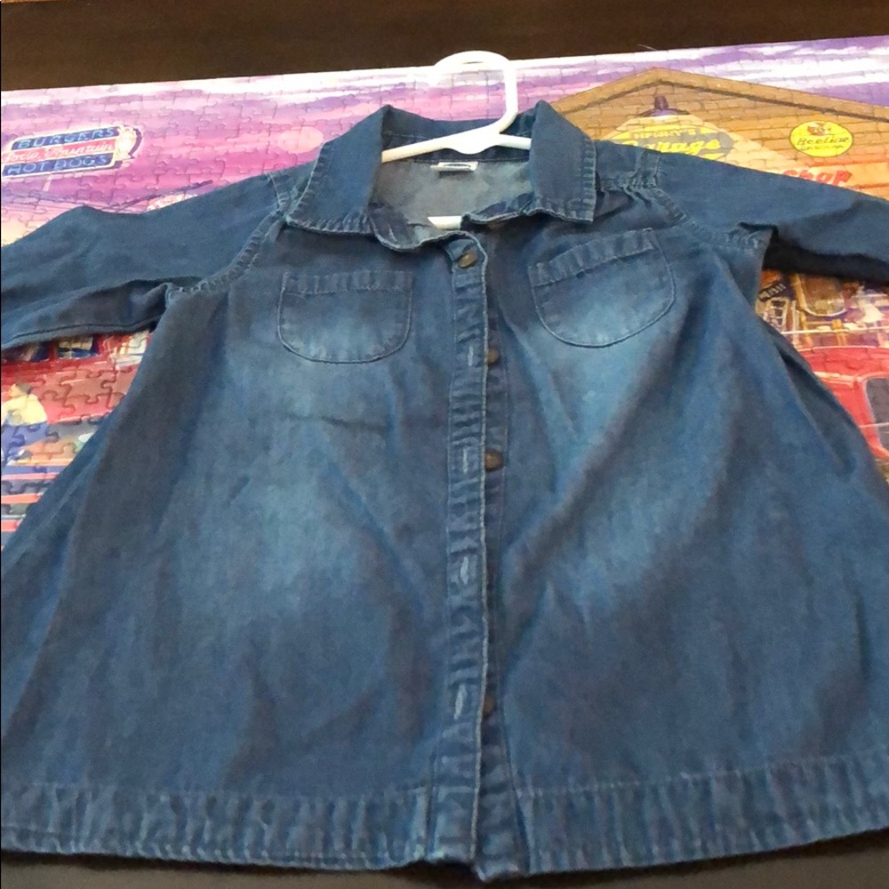 Blue jean shirt